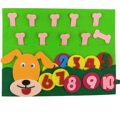 Venta al por mayor Juguete de tela de figura de rompecabezas para niños